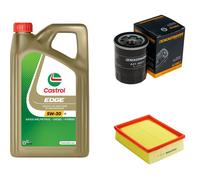 DENCKERMANN Controllo Set 5L CASTROL EDGE 5W-30 C3 Per Opel Combo 1.7 D