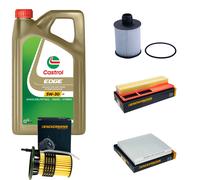 DENCKERMANN Controllo Set 5L CASTROL EDGE 5W-30 C3 Per Opel Combo
