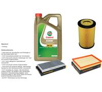Denckermann Controllo Set 5L castrol edge 5W-30 C3 per Opel Corsa C 1.2