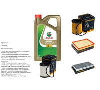 Denckermann Controllo Set 5L castrol edge 5W-30 C3 per Opel Corsa. C 1.3