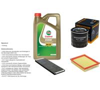 Denckermann Controllo Set 5L castrol edge 5W-30 C3 per Opel di Combo 1.4