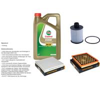 Denckermann Controllo Set 5L castrol edge 5W-30 C3 per Opel Insignia A.