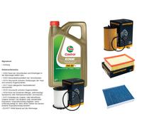 DENCKERMANN Controllo set 5L CASTROL EDGE 5W-30 C3 per Opel Moka/ MOKA X