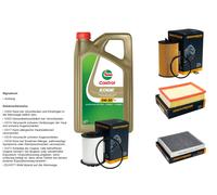 DENCKERMANN Controllo Set 5L CASTROL EDGE 5W-30 C3 Per Opel Mokka/Mokka X