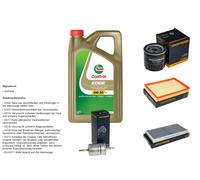 Denckermann Controllo Set 5L castrol edge 5W-30 C3 per Opel Tigra Twintop