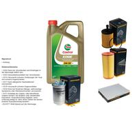 Denckermann Controllo Set 5L castrol edge 5W-30 C3 per Per VW Lupo 1.4