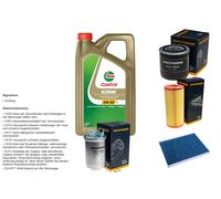 Denckermann Controllo Set 5L castrol edge 5W-30 C3 per Per VW Lupo 1.7