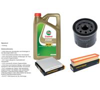 DENCKERMANN Controllo Set 5L CASTROL EDGE 5W-30 C3 Per Renault Clio IV 1.2