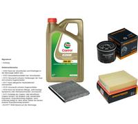 Denckermann Controllo Set 5L castrol edge 5W-30 C3 per Renault Di Laguna II