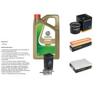 Denckermann Controllo Set 5L castrol edge 5W-30 C3 per Renault Di Thalia II