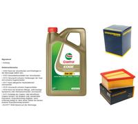 Denckermann Controllo Set 5L castrol edge 5W-30 C3 per Renault Kangoo