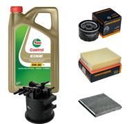 DENCKERMANN Controllo Set 5L CASTROL EDGE 5W-30 C3 Per Renault Laguna II 1.9
