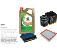 Denckermann Controllo Set 5L castrol edge 5W-30 C3 per Renault Scénic