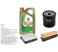 DENCKERMANN Controllo set 5L CASTROL EDGE 5W-30 C3 per Renault Thalia II 1.2