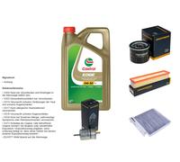 DENCKERMANN Controllo Set 5L CASTROL EDGE 5W-30 C3 Per Renault Twingo II 1.2