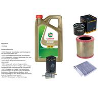 DENCKERMANN Controllo set 5L CASTROL EDGE 5W-30 C3 per RenaultTwongo II 1.2