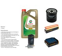DENCKERMANN Controllo set 5L CASTROL EDGE 5W-30 C3 per RenaultTwongo II 1.2