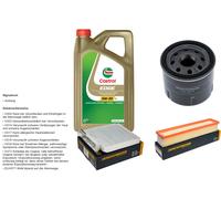 DENCKERMANN Controllo set 5L CASTROL EDGE 5W-30 C3 per RenaultTwongo II 1.2
