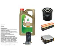 DENCKERMANN Controllo set 5L CASTROL EDGE 5W-30 C3 per RenaultTwongo II 1.2