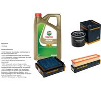DENCKERMANN Controllo set 5L CASTROL EDGE 5W-30 C3 per RenaultTwongo II 1.2