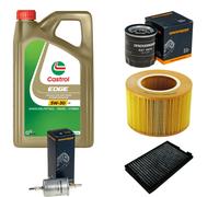 DENCKERMANN Controllo Set 5L CASTROL EDGE 5W-30 C3 Per Saab 9-5 Kombi 2.0 T