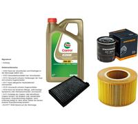 DENCKERMANN Controllo Set 5L CASTROL EDGE 5W-30 C3 Per Saab 9-5 Kombi 2.0 T