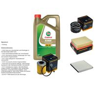 Denckermann Controllo Set 5L castrol edge 5W-30 C3 per Scarico Renault Laguna II