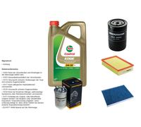 Denckermann Controllo Set 5L castrol edge 5W-30 C3 per Seat Cordoba 1.9 Td