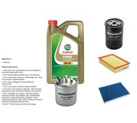 DENCKERMANN Controllo set 5L CASTROL EDGE 5W-30 C3 per Seat Cordoba Vario