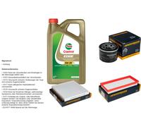 Denckermann Controllo Set 5L castrol edge 5W-30 C3 per Smart Fortwo Convertible