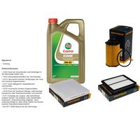 DENCKERMANN Controllo Set 5L CASTROL EDGE 5W-30 C3 Per Ssangyong Tivoli