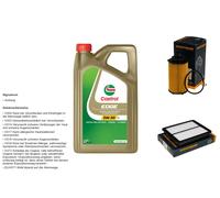 Denckermann Controllo Set 5L castrol edge 5W-30 C3 per Ssangyong Tivoli