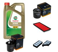 DENCKERMANN Controllo Set 5L CASTROL EDGE 5W-30 C3 Per Subaru Forester 2.0