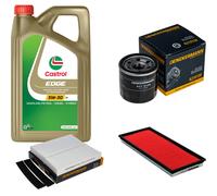 DENCKERMANN Controllo Set 5L CASTROL EDGE 5W-30 C3 Per Subaru Forester 2.0