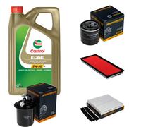 DENCKERMANN Controllo Set 5L CASTROL EDGE 5W-30 C3 Per Subaru Forester 2.0