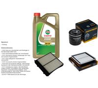 Denckermann Controllo Set 5L castrol edge 5W-30 C3 per Subaru Forester,