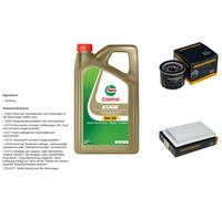Denckermann Controllo Set 5L castrol edge 5W-30 C3 per Suzuki Evento 1.2