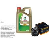 DENCKERMANN Controllo Set 5L CASTROL EDGE 5W-30 C3 Per Suzuki Ignis 1.2