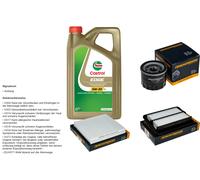 DENCKERMANN Controllo Set 5L CASTROL EDGE 5W-30 C3 Per Suzuki Swift V 1.0