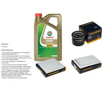 DENCKERMANN Controllo Set 5L CASTROL EDGE 5W-30 C3 Per Suzuki Swift V 1.2