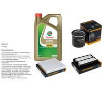 Denckermann Controllo Set 5L castrol edge 5W-30 C3 per Suzuki SX4