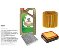 Denckermann Controllo Set 5L castrol edge 5W-30 C3 per Toyota Auris Combi