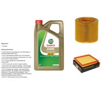 Denckermann Controllo Set 5L castrol edge 5W-30 C3 per Toyota Auris Stationwagon