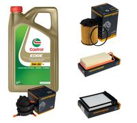 DENCKERMANN Controllo Set 5L CASTROL EDGE 5W-30 C3 Per Toyota Aygo 1.4 HDi