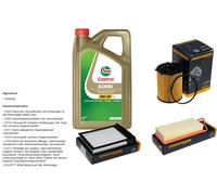 Denckermann Controllo Set 5L castrol edge 5W-30 C3 per Toyota Aygo 1.4 HDI