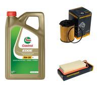 DENCKERMANN Controllo Set 5L CASTROL EDGE 5W-30 C3 Per Toyota Aygo 1.4 HDi