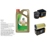 DENCKERMANN Controllo Set 5L CASTROL EDGE 5W-30 C3 Per Toyota Hiace IV Bus