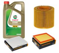 DENCKERMANN Controllo Set 5L CASTROL EDGE 5W-30 C3 Per Toyota Prius 1.8