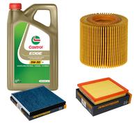 DENCKERMANN Controllo Set 5L CASTROL EDGE 5W-30 C3 Per Toyota Prius 1.8