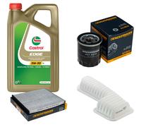 DENCKERMANN Controllo Set 5L CASTROL EDGE 5W-30 C3 Per Toyota RAV 4 II 1.8